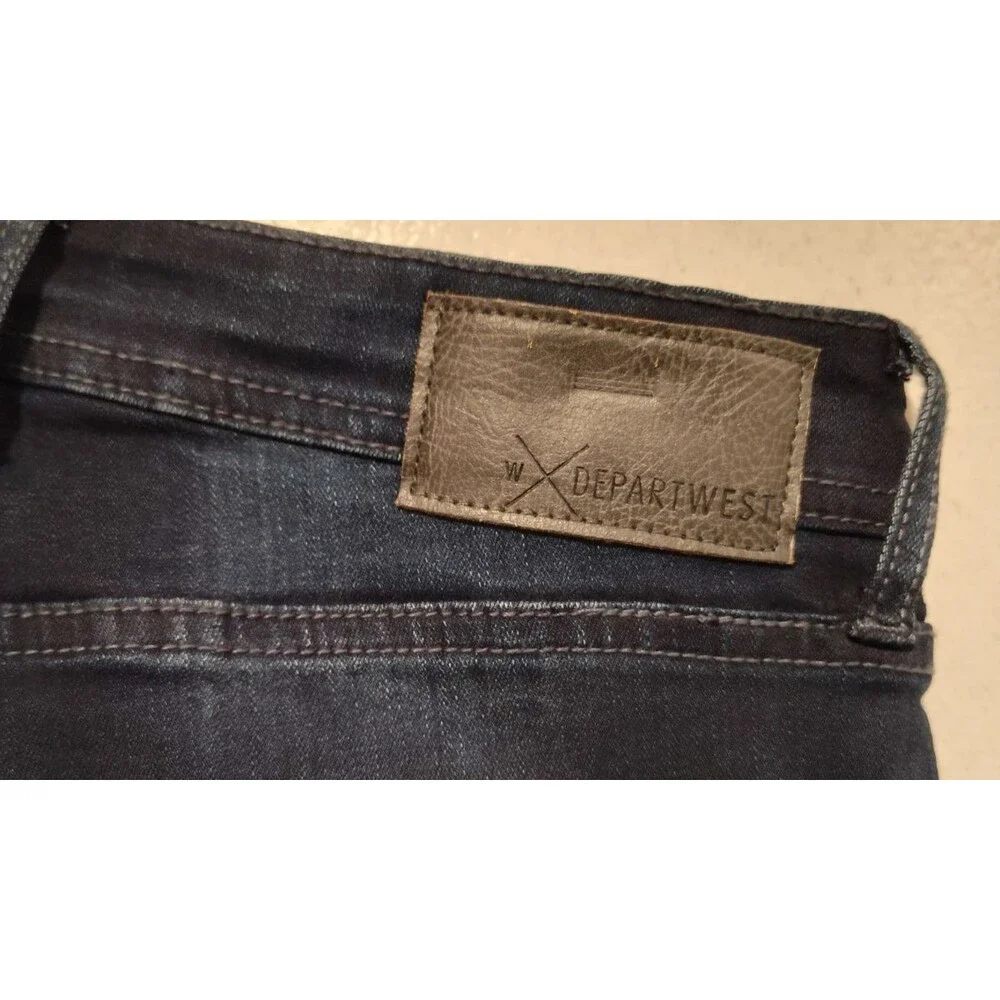 DepartWest Trooper Men Dark Blue Jeans Size 32W/32R Denim Straight leg Low rise